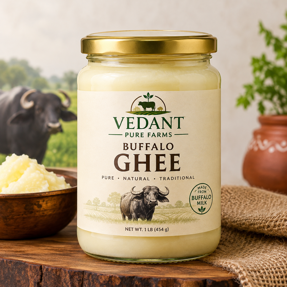 Premium Buffalo Ghee | Bilona Method